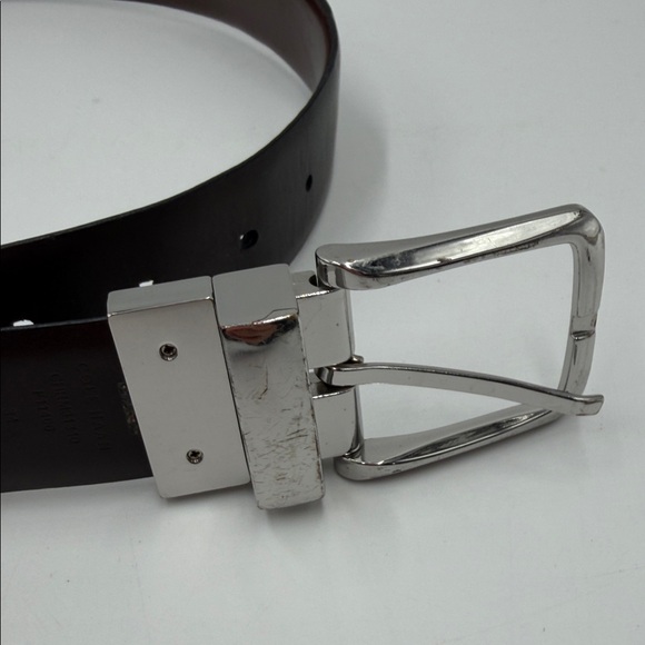 Cole Haan Reversible Men's Classic Brown Leather Belt - Picture 3 of 8